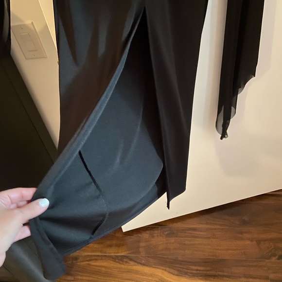 SHEIN women’s Evening Dress, front split. Sheer loose sleeves. Size S - Picture 7 of 9